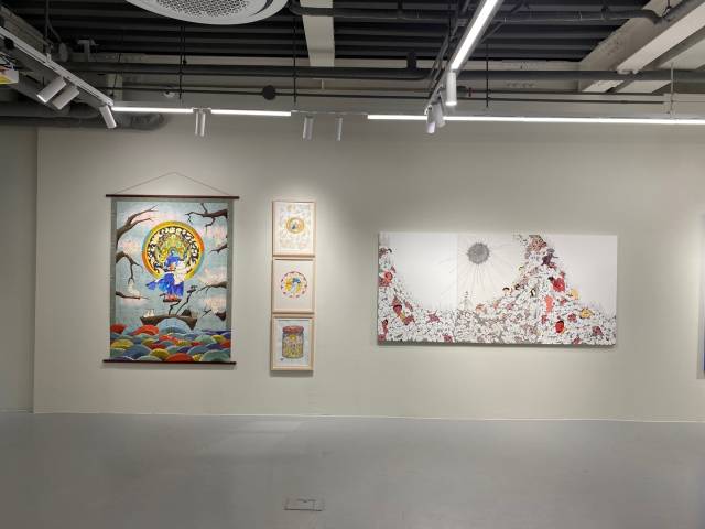 해석장학문화재단 ‘2025 부울경 예비작가 지원전’ 설치 전경. 해석장학문화재단 제공