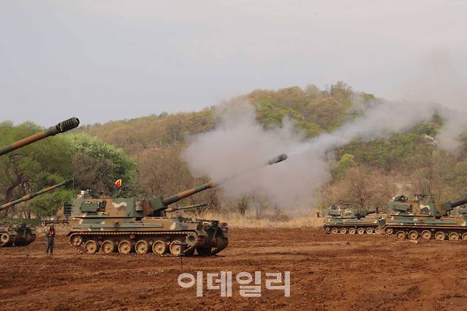 K-9자주포 실사격 훈련 (사진=육군)