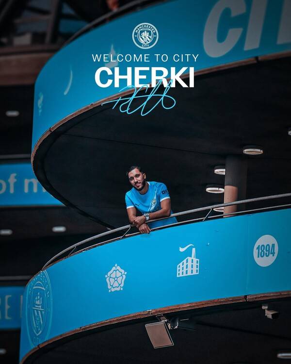 맨체스터 시티에 새롭게 합류한 라얀 셰르키. 사진┃맨체스터 시티