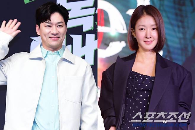 정상훈(왼쪽), 이시영. 스포츠조선DB