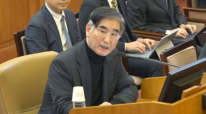 김용현 전 국방부장관. 2025.01.23. 사진=헌법재판소 제공