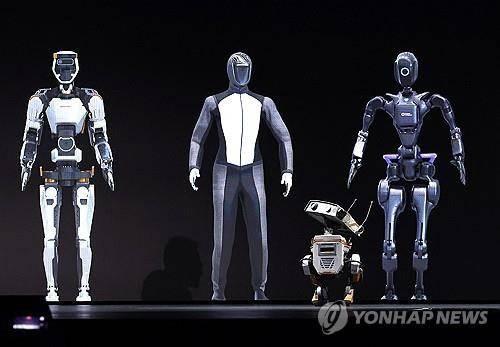지난해 3월 엔비디아 행사에서 소개된 휴머노이드 로봇. 게티이미지 연합뉴스