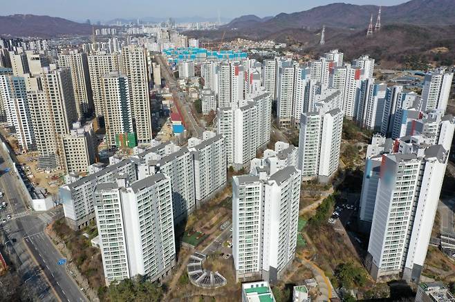 과천시 아파트 단지 전경. 뉴스1