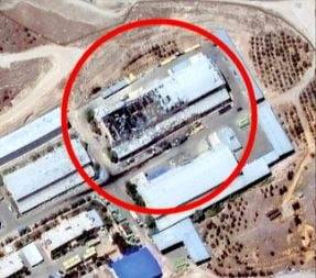 이란 수도 테헤란에 있는 이슬람혁명수비대 시설이 지난 13일 이스라엘의 새벽 공습으로 파괴된 걸 보여주는 위성사진. AFP연합뉴스