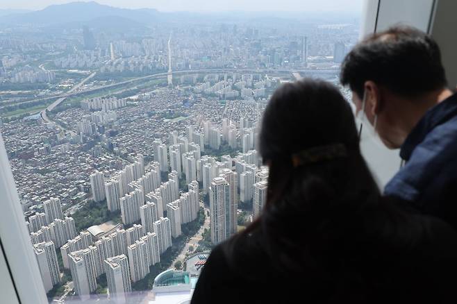 서울 강남구와 송파구 일대 아파트 전경. 사진=연합뉴스