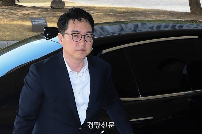 심우정 검찰총장이 지난 4월7일 서울 서초구 대검찰청으로 출근하고 있다. 성동훈 기자