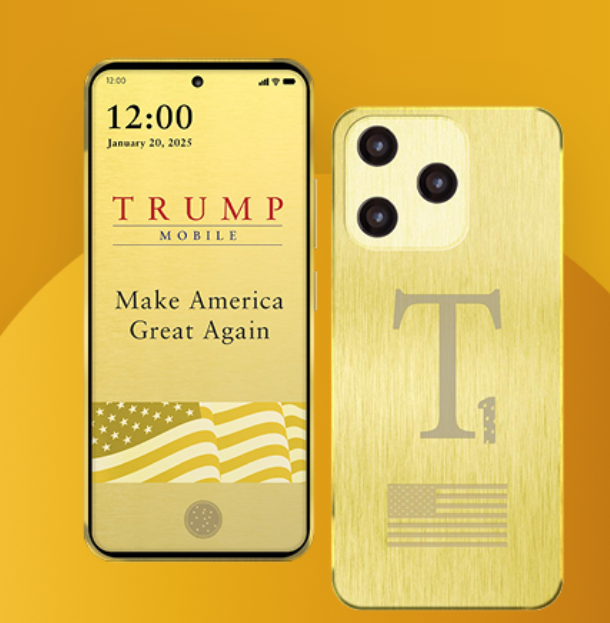 오는 8월 출시 예정인 트럼프 그룹의 자체 제작 스마트폰 ‘T1’. 트럼프모바일 홈페이지 캡처