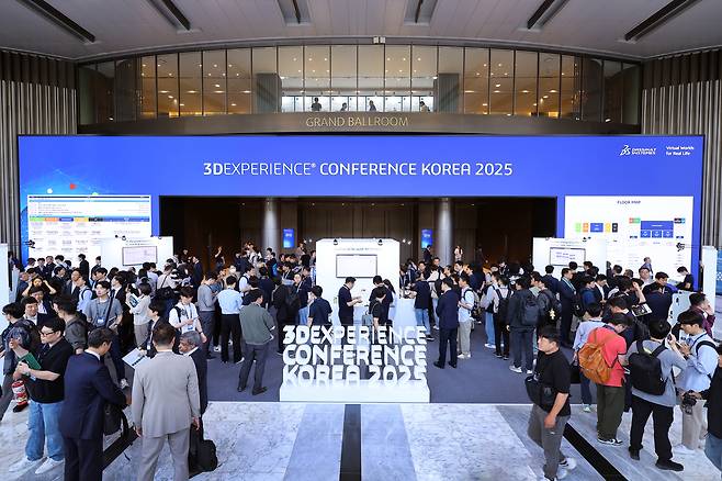 지난달 29일 서울 코엑스에서 열린 다쏘시스템 ‘3D익스피리언스 코리아 컨퍼런스 2025’의 모습. [다쏘시스템 제공]