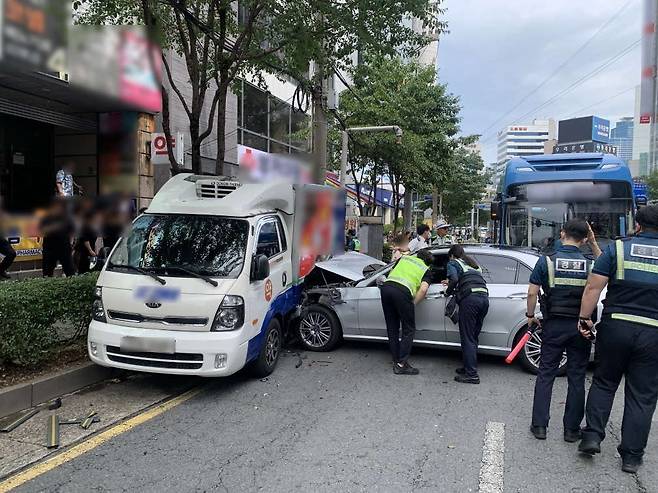 사고 현장 [부산경찰청 제공. 재판매 및 DB 금지]