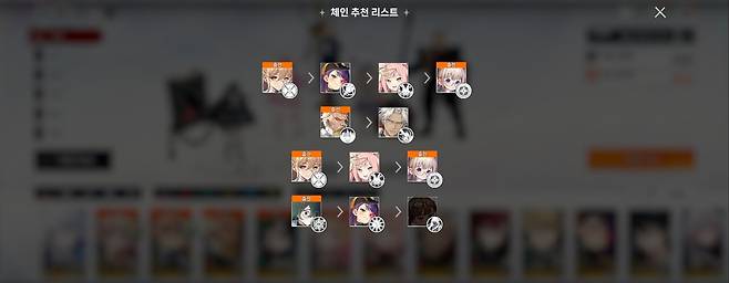 - 체인 추천 리스트도 보여주니 파티를 짜는 데 도움이 된다&nbsp;