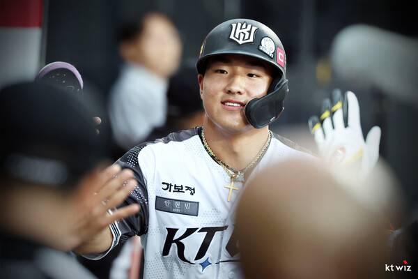 KT 위즈 외야수 안현민. 사진┃KT 위즈