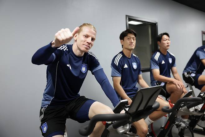 아트리움 헬스 퍼포먼스 파크(샬럿, 미국)/ 2025 피파 클럽월드컵/ 울산HDFC/ 훈련/ 울산 루빅손/ 사진 김정수