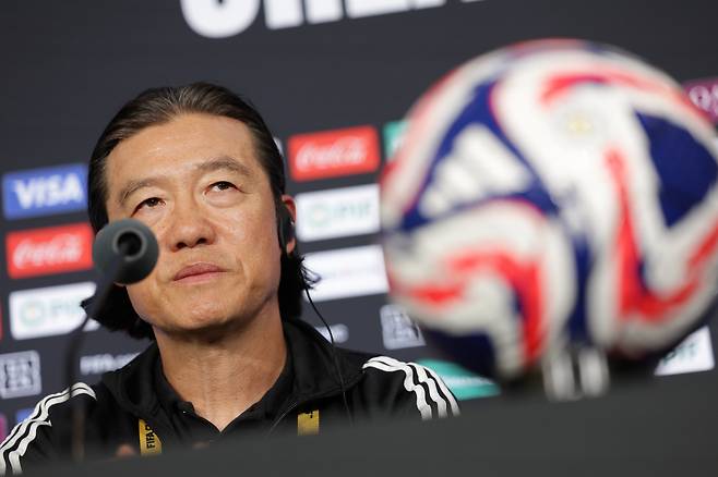 올랜도 Inter&co 스타디움(올랜도, 미국)/ 2025 피파 클럽월드컵/ 울산 HDFC vs 마멜로디 선다운스FC/ MD-1/ 공식 인터뷰/ 울산 김판곤 감독/ 사진 김정수