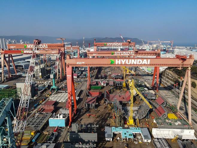 HD현대중공업 조선소 전경. /HD현대중공업