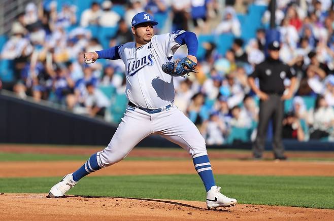 삼성 아리엘 후라도. 삼성 라이온즈 제공