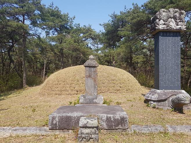 송흠 무덤(관수정 뒷산)