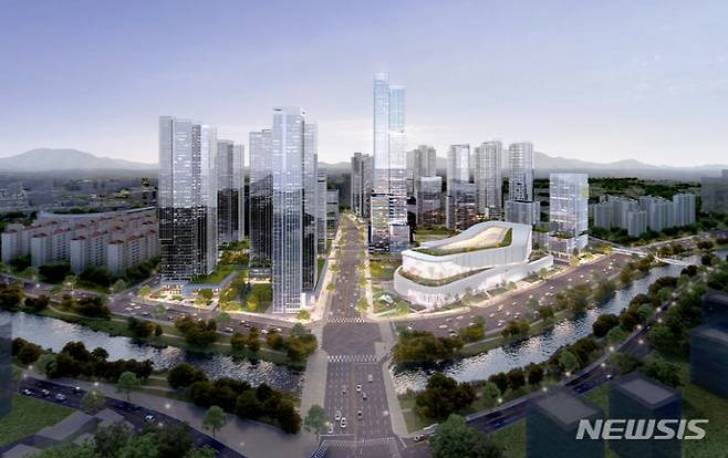 광주 임동 문화복합쇼핑몰 '더 현대 광주' 투시도.