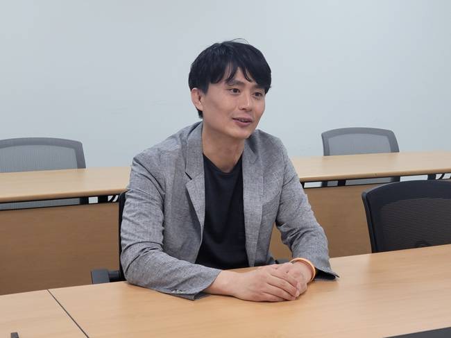 HLB펩 심경재 대표는 올해 펩타이드 화장품 사업을 통해 외형 성장을 모색하고 있다고 말했다. /사진=권미란 기자 rani19@