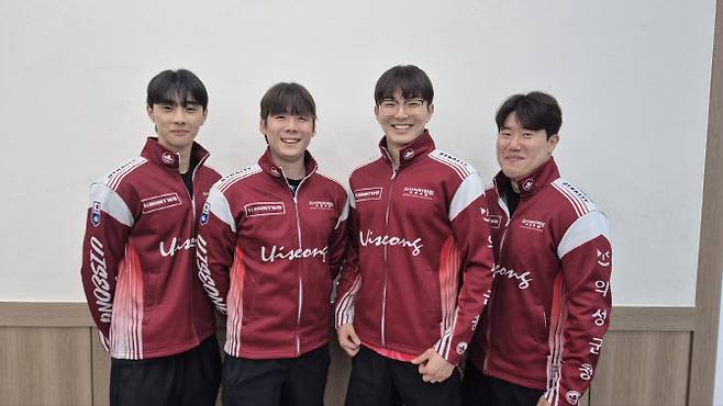 2023~24시즌 남자 컬링 국가대표로 활약한 의성군청 선수들. 사진=대한컬링연맹