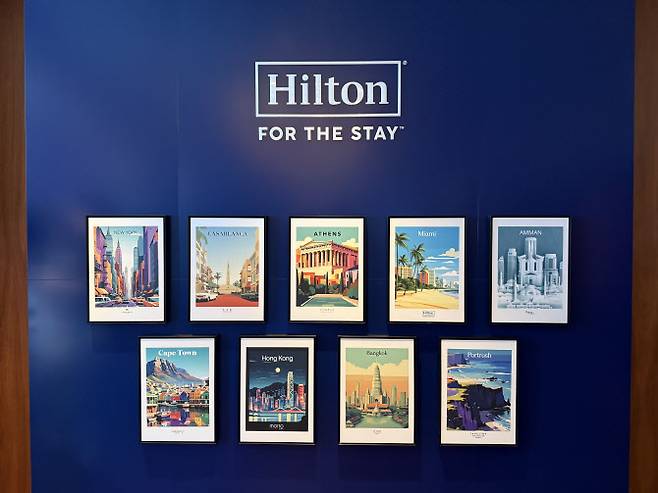 여행지를 소개하는 ‘데스티네이션 월’ (사진=김명상 기자)