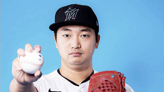 메이저리그 마이애미 말린스 산하 트리플A팀 잭슨빌 점보쉬림프에서 방출된 고우석. 사진 마이애미 말린스 홈페이지 캡처