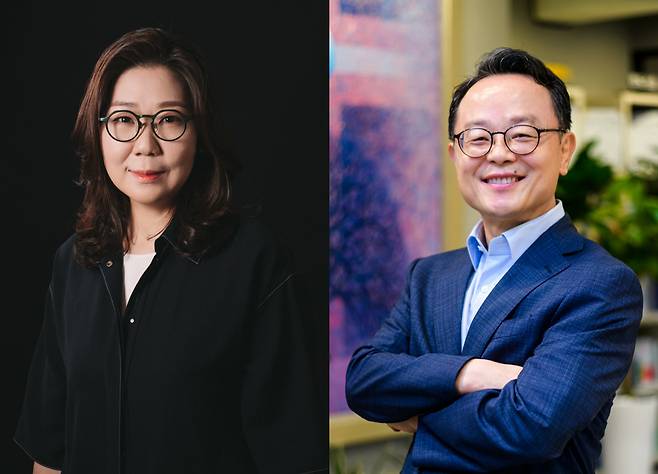 왼쪽부터 법무법인 슈가스퀘어 박지영 대표 변호사, 자문위원 이재석 법무사