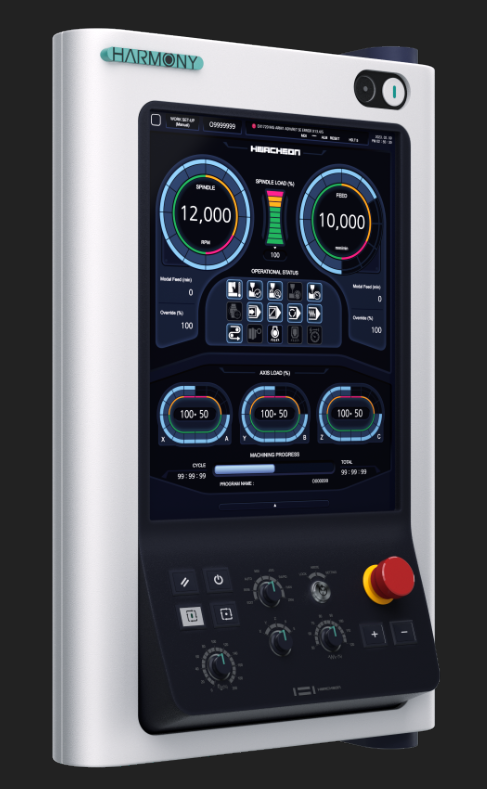 한국은 2019년 일본의 소재, 부품, 장비 분야 수출규제 조치가 제조장비 CNC까지 확대될 것을 우려해 국산화를 추진해 왔다. 6년이 지난 올해  CNC국산화에 성공했다. 사진은 국산 CNC의 조작부. (산업통상자원부 제공)