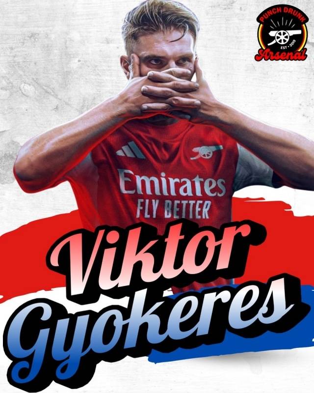 아스날조차 요케레스에 ‘올인’하는 모양새는 아니다. 그들은 세슈코라는 확실한 카드가 있어 내부 결정을 내리지 못하고 있는 상황이다. 요케레스는 ‘옛 스승’ 후벵 아모링 감독의 맨체스터 유나이티드보다 아스날 이적을 선호하고 있다. 사진=펀치 드렁크 아스날 SNS