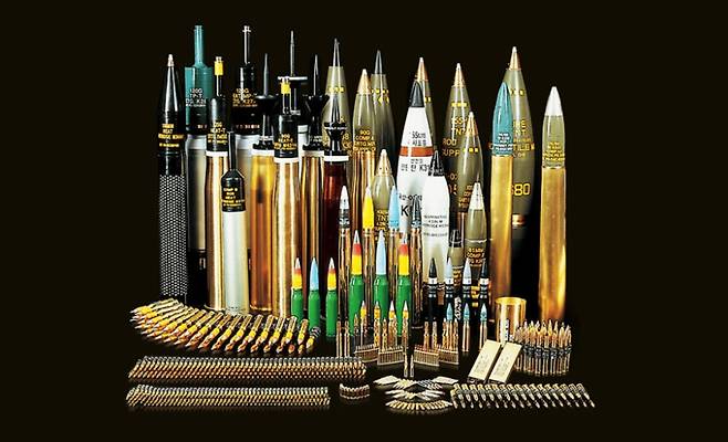 풍산이 생산하는 각종 탄약. [풍산 홈페이지]