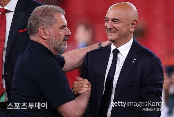포스테코글루 감독-레비 회장 / 사진=Gettyimages 제공