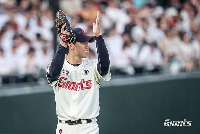 ▲ 홍민기 ⓒ롯데 자이언츠