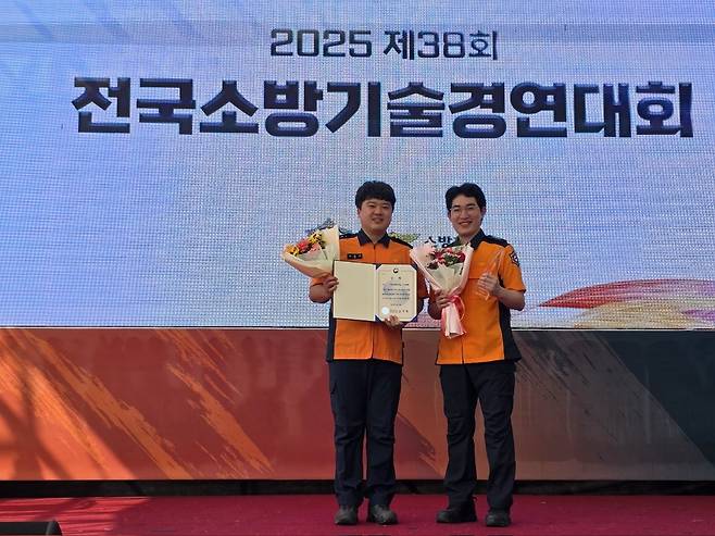 강원 대표로 출전한 김후균·김찬진 소방교 [강원특별자치도소방본부 제공. 재판매 및 DB 금지]