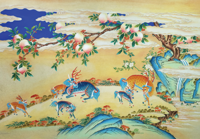 김지숙 작가 '서수낙원도'/사진=민화동행회