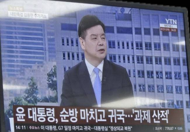 19일 이재명 대통령 순방 소식을 보도하는 YTN 방송 화면. (사진=노종면 의원 페이스북 캡쳐)