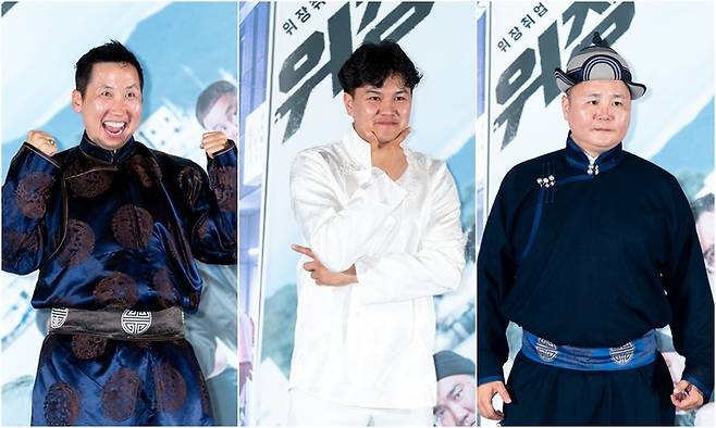 (왼쪽부터) 니얌땀바 바이샤, 간바야르 샤바크체른,&nbsp;수크바타르 바트조리고