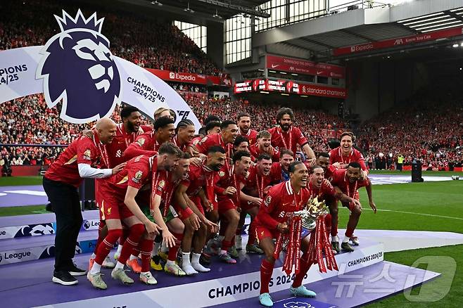 지난 시즌 EPL 우승을 차지한 리버풀 ⓒ AFP=뉴스1