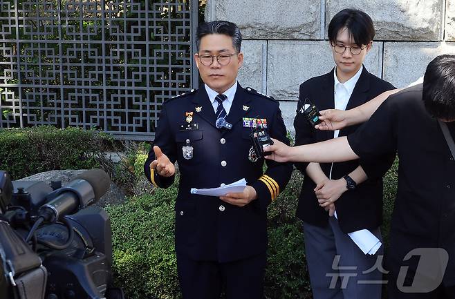 인천세관 마약 사건의 수사 외압 의혹을 제기한 백해룡 경정. 2025.6.12/뉴스1 ⓒ News1 김진환 기자