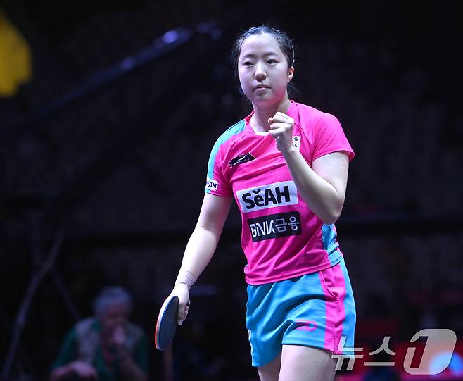 탁구 국가대표 신유빈 2025.5.22/뉴스1