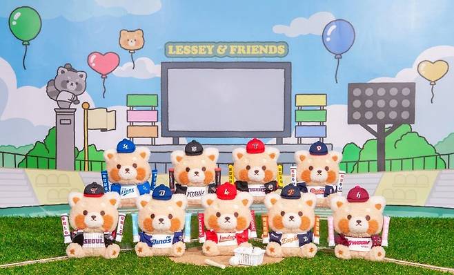 에버랜드 레시앤프렌즈 X KBO 콜라보 '최강레시' 굿즈. 에버랜드 제공