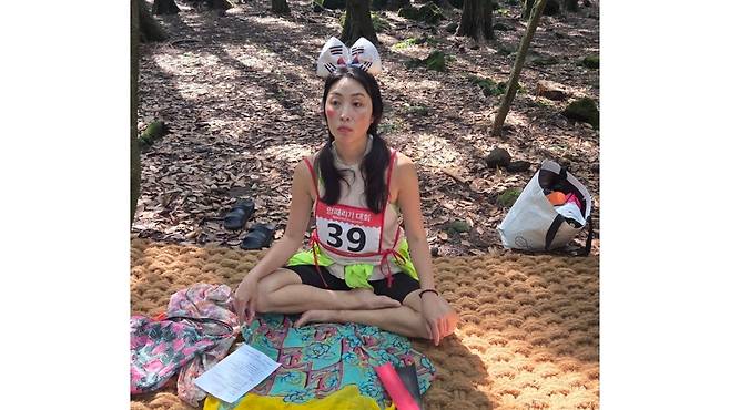 그제(17일) 오후 서귀포치유의숲에서 열린 멍 때리기 대회