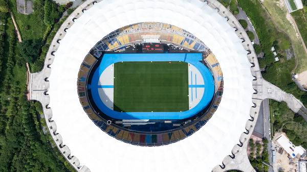 대체 구장은 축구·육상 경기 목적으로 지어진 아시아드주경기장 안에 지어진다. 사진은 아시아드주경기장 전경. 전민철 기자 jmc@kookje.co.kr