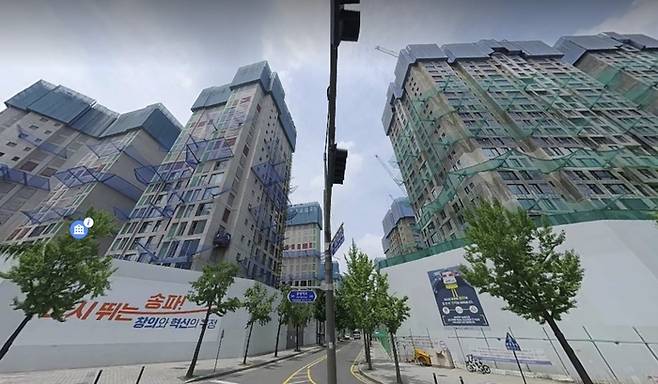 ‘잠실르엘’ 재건축 현장. [사진 출처 = 로드뷰]