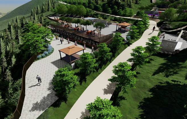 일광산 아침햇살 정원숲 경관사업 조감도/사진=기장군