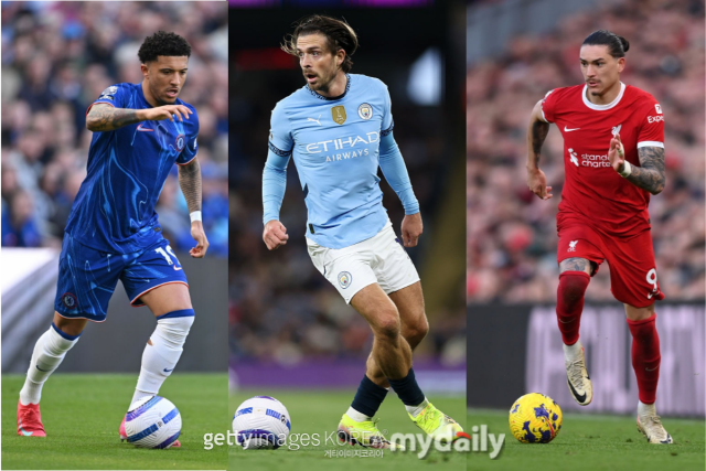 왼쪽부터 산초, 그릴리쉬 ,누녜스. /게티이미지코리아