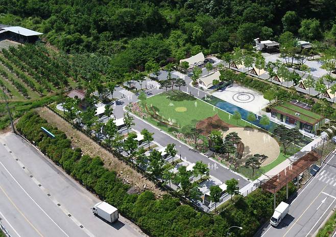 [수원=뉴시스] 청량산 수원캠핑장 계획도. (사진=수원시 제공) 2025.06.19. photo@newsis.com *재판매 및 DB 금지