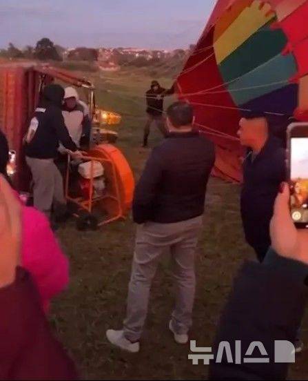 [뉴시스]브라질에서 불법으로 운영 중이던 열기구가 비행 도중 추락해 승객 1명이 사망하는 사고가 발생했다. (사진=뉴욕포스트)