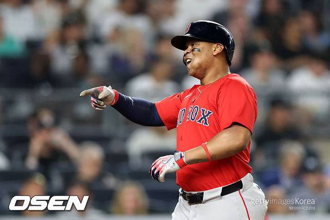 [사진] 보스턴 레드삭스 시절 라파엘 데버스. ⓒGettyimages(무단전재 및 재배포 금지)