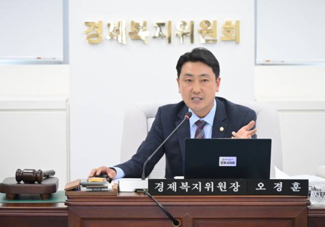 ▲진주시의회 오경훈 경제복지위원장. ⓒ진주시의회