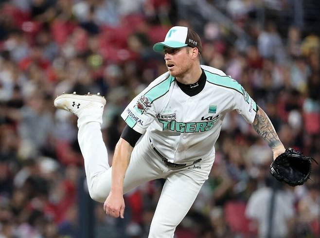 ▲ 6이닝 무실점 호투로 팀 승리를 이끈 선발 아담 올러 ⓒ연합뉴스