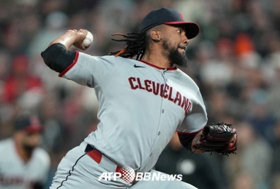 클리블랜드 가디언스 클로저 엠마누엘 클라세. /AFPBBNews=뉴스1